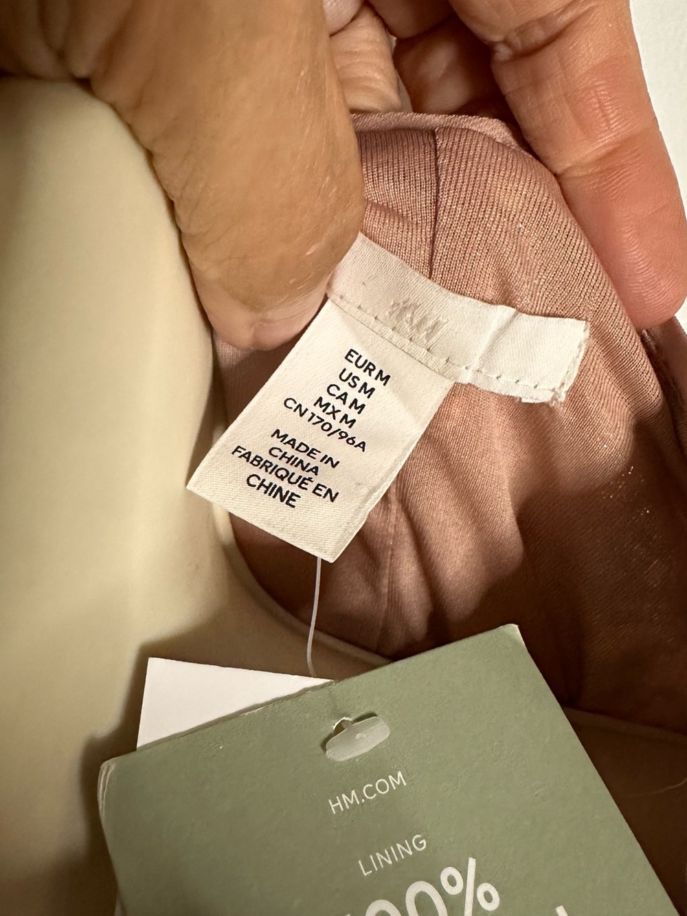 H&M Dusty Pink Lined Dress - Picture 3 of 5